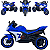 Moto Elétrica Infantil Biemme SP Max  Azul 12V - Imagem 5