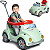 Carrinho de Passeio e Pedal para Bebe Calesita Fouks Vintage - Imagem 1