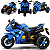 Moto Elétrica Bang Toys Honda CBR Edge Titan Azul 12V - Imagem 3