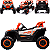 Carro UTV Elétrico Bang Toys Pulse XR7 Laranja 12V com Controle Remoto - Imagem 3