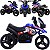 Moto Elétrica Infantil Bang Toys Neon Sprint Azul  6V - Imagem 3