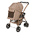 Carrinho com Bebe Conforto Preto Base Galzerano Milano II Toffee - Imagem 3