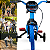 Bicicleta Infantil Aro 12 Veloz 2 Nathor Menino Cor Azul ePreto - Imagem 3