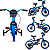 Bicicleta Infantil Aro 12 Veloz 2 Nathor Menino Cor Azul ePreto - Imagem 2