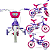 Bicicleta Infantil Aro 12 Violet Nathor Menina Cor Violeta Rosa - Imagem 2