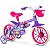 Bicicleta Infantil Aro 12 Violet Nathor Menina Cor Violeta Rosa - Imagem 1