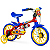 Bicicleta Infantil Aro 12 Fire man Nathor Menino Cor Vermelho Azul - Imagem 1