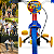 Bicicleta Infantil Aro 12 Fire man Nathor Menino Cor Vermelho Azul - Imagem 3