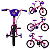 Bicicleta Infantil Aro 16 Top Girls Nathor Menina Cor Rosa Violeta - Imagem 2