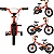 Bicicleta Infantil Aro 16 Extreme Nathor Cor Laranja - Imagem 2