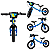 Bicicleta Infantil Nathor Balance Bike Masculina Mod 5 Azul - Imagem 2