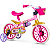 Bicicleta Infantil Nathor Aro 12 Princesas Rosa - Imagem 1