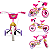 Bicicleta Infantil Nathor Aro 12 Princesas Rosa - Imagem 2