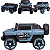 Carro Elétrico Zippy Toys Space Cross 4×4 Azul 12V Controle - Imagem 3