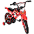 Bicicleta Infantil Unitoys Bike Moto Cross Aro 16 Vermelha - Imagem 1