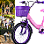 Bicicleta Infantil Unitoys Love Rosa Aro 16 - Imagem 3