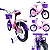Bicicleta Infantil Unitoys Love Rosa Aro 16 - Imagem 2