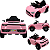 Carro Elétrico Bang Toys Striker X9 Rosa12V com Controle Remoto - Imagem 2
