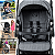 Carrinho de Bebe Burigotto Reversivel Rio K 22 Mesclado Preto - Imagem 4