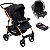 Carrinho de Bebê Burigotto Travel System Rio K 22 Base Preto Cobre - Imagem 1