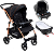 Carrinho de Bebê Burigotto Travel System Rio K 22 Ninho Preto Cobre - Imagem 1