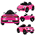Carro Elétrico Infantil Zippy Toys Compact Porsche Rosa 6V - Imagem 2