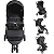Carrinho de Bebe para Passeio Kiddo Trio Melange Preto - Imagem 2