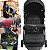Carrinho de Bebe para Passeio Kiddo Trio Melange Preto - Imagem 4