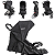 Carrinho de Bebe para Passeio Kiddo Trio Melange Preto - Imagem 3