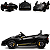 Carro Eletrico Infantil Lamborghini Aventador Bang Toys Preto 12V - Imagem 3