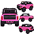 Caminhonete Elétrica Dodge Ram Zippy Toys RVM Rosa 12V Controle - Imagem 2