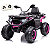 Quadriciclo Elétrico Infantil  Zippy Toys Premium 4x4 Rosa 12V - Imagem 1