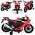 Moto Eletrica Infantil Zippy Toys Honda CBR 1000RR 6V Vermelha - Imagem 3