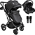 Carrinho de Bebe Kiddo Vox II Bebe Conforto Colinho Preto - Imagem 1