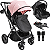 Carrinho de Bebe Bebe Conforto Colinho Base ISOFIX Kiddo Vox II Rosa - Imagem 1