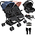 Carrinho Kiddo Gemeos Bebe Conforto Colinho Base ISOFIX Mascote Casal - Imagem 1