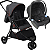 Carrinho de Bebe com Bebe Conforto Burigotto CR3 22 Gray Red - Imagem 1