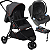 Carrinho com Bebe Conforto Base ISOFIX Burigotto CR3 22 Gray Red - Imagem 1
