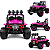 Carro Eletrico Zippy Toys Super Cross 4x4 Rosa 12V Controle Remoto - Imagem 2