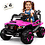 Carro Eletrico Zippy Toys Super Cross 4x4 Rosa 12V Controle Remoto - Imagem 1