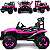 Carro Eletrico Zippy Toys Super Cross 4x4 Rosa 12V Controle Remoto - Imagem 3