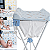 Banheira para Bebe Com Trocador Dobravel Kiddo Slim Plus Azul - Imagem 4