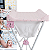 Banheira para Bebe Com Trocador Dobravel Kiddo Slim Plus Rosa - Imagem 4