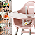 Cadeirinha de Alimentação para bebe Galzerano Gaia 2 em 1 Rose - Imagem 4