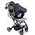 Carrinho de Bebe Galzerano Kira com Bebe Conforto Grafite - Imagem 4