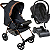 Carrinho de Bebe Bebe Cocoon Base Galzerano Romano G22 Preto Cobre - Imagem 1