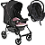Carrinho de Bebe Bebe Cocoon Black Galzerano Romano G22 Preto Rosa - Imagem 1