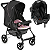 Carrinho de Bebe com Bebe Conforto Galzerano Romano G22 Preto Rosa - Imagem 1