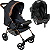 Carrinho de Bebe com Bebe Conforto Galzerano Romano G22 Preto Cobre - Imagem 1