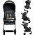 Carrinho de Bebe com Bebe Conforto Galzerano Romano G22 Preto Cobre - Imagem 2